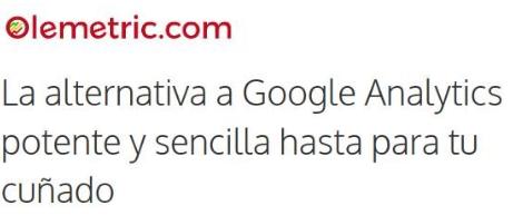 La mejor alternativa a Google Analytics